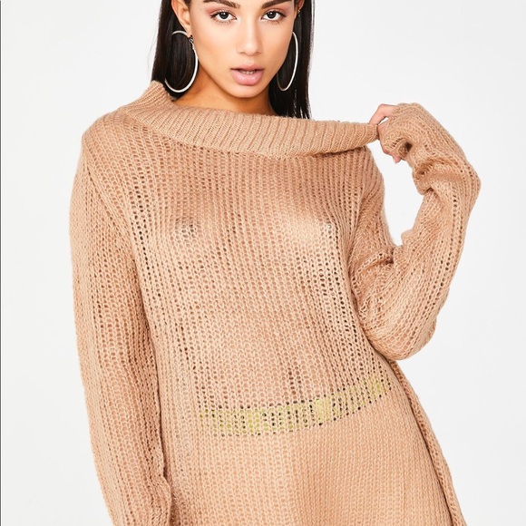 beige knit sweater - Picture 3 of 3